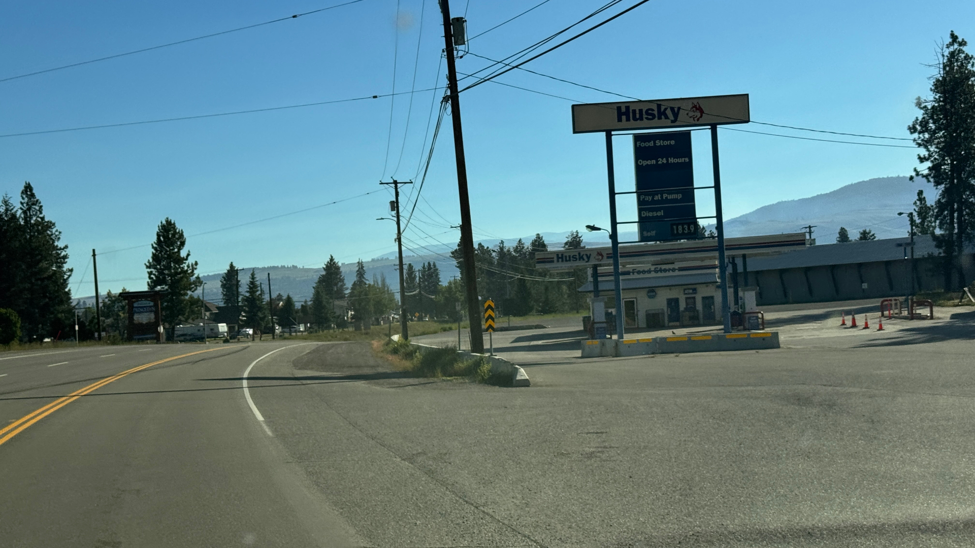 Husky station on the edge of Princeton
