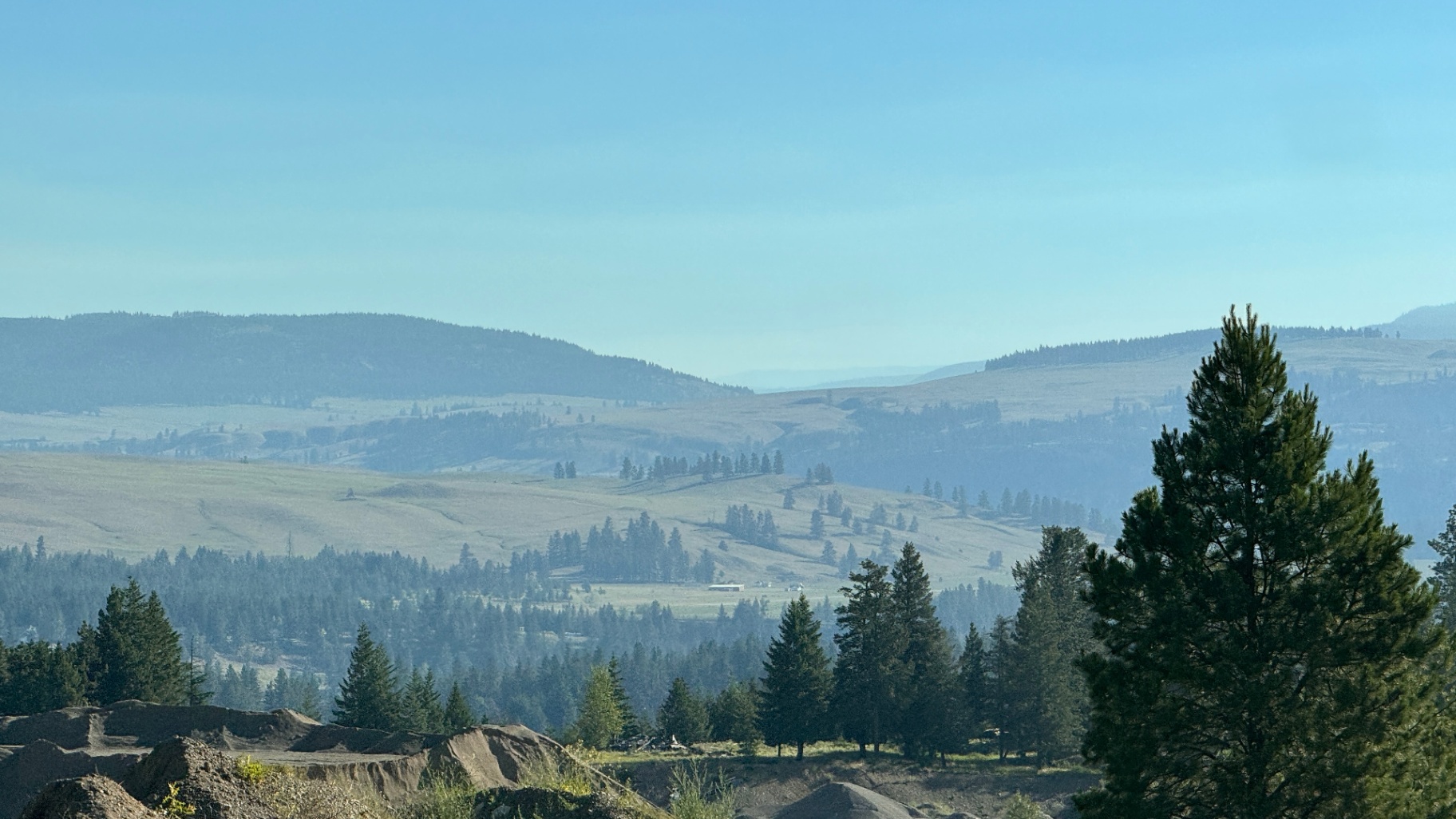 Open grasslands above Princeton