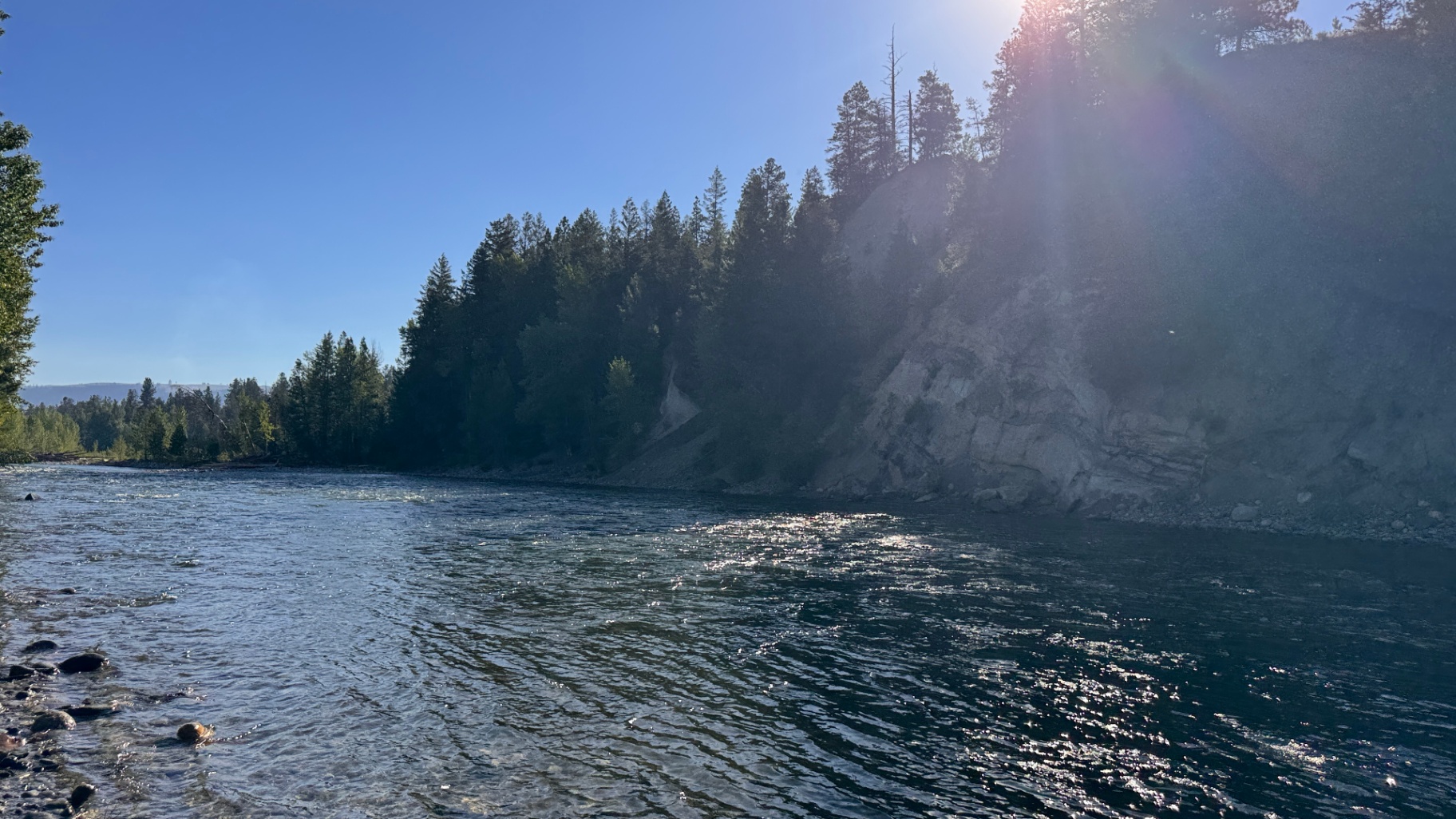 Similkameen River below town